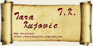Tara Kujović vizit kartica